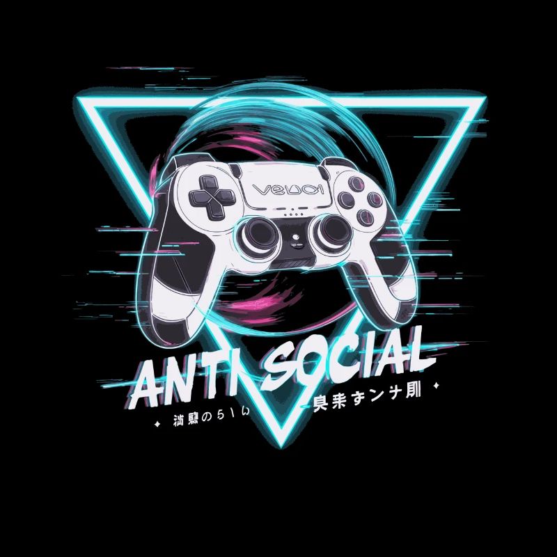 Gaming Controller Glitch Design