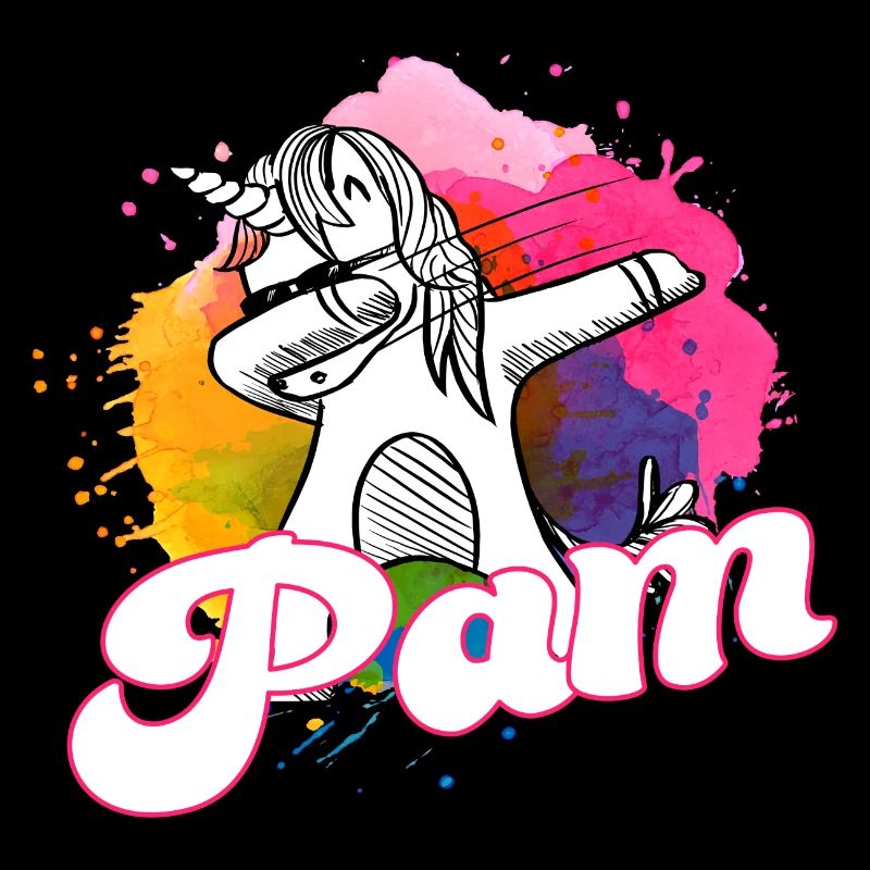PAM - Schöner Name mit dabbing Einhorn