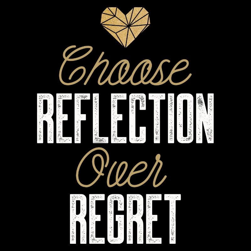 Mindset Reflection Regret Minimalist Geometric Ins