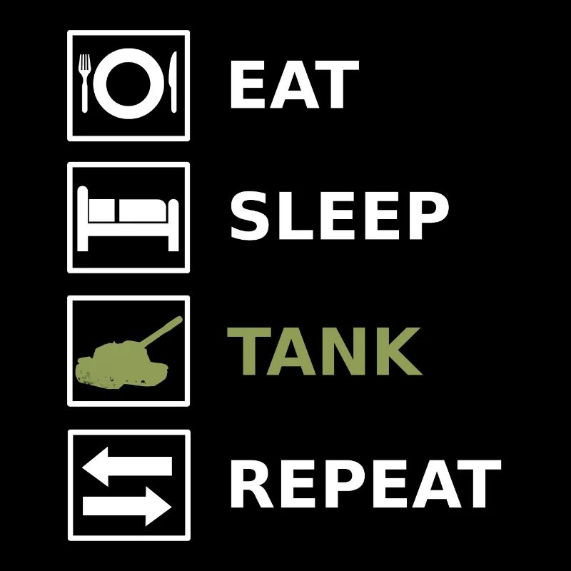 Manger Sleep Tank Repeat Tank Militaire