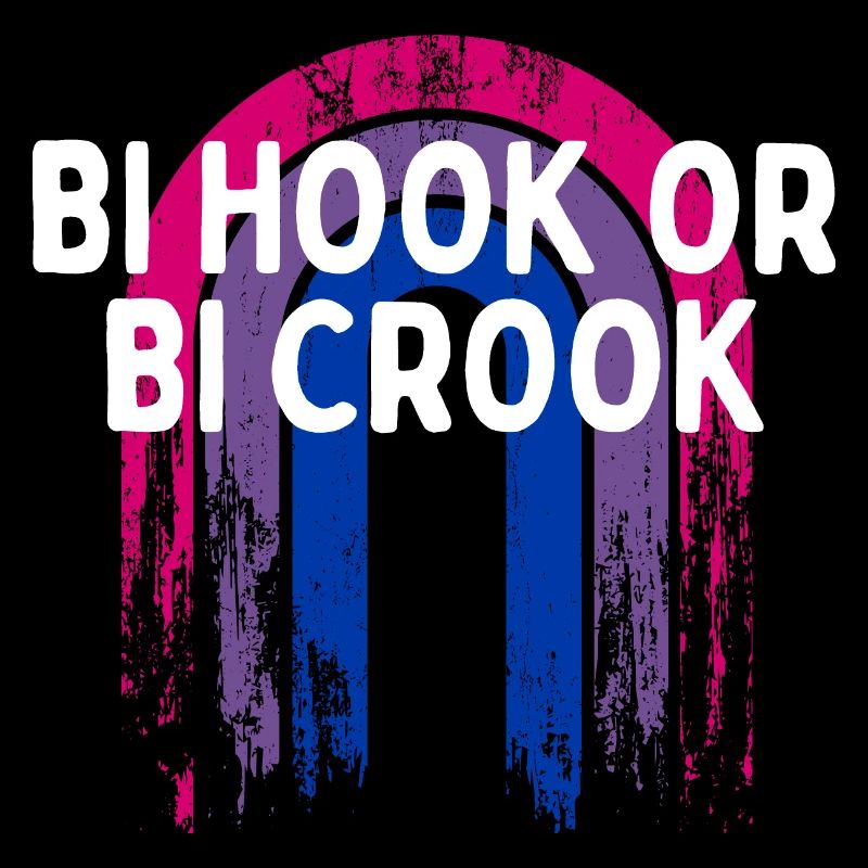 Bi Hook or Bi Crook Bisexual LGBTQ Bi Pride LGBT