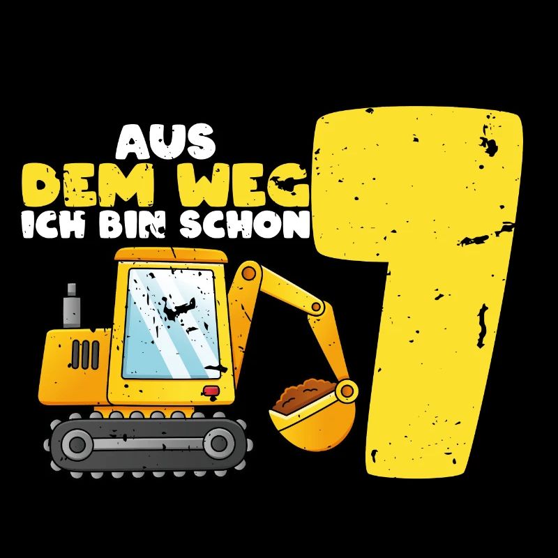 Aus dem Weg ich bin schon 7, Geschenkidee Vintage