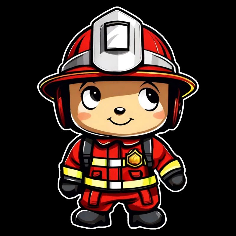 Cute firefighter