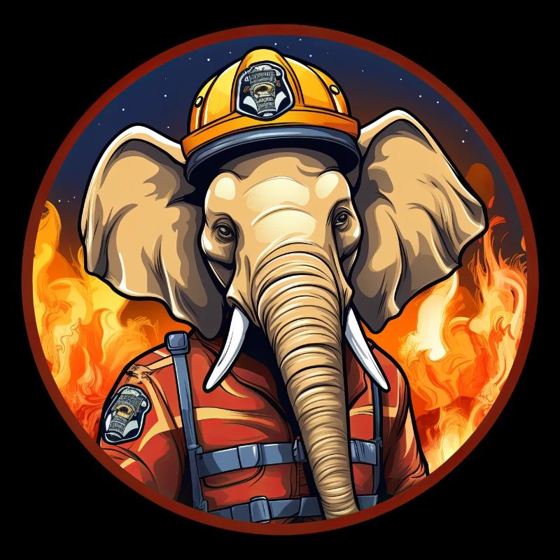 Éléphant de pompier