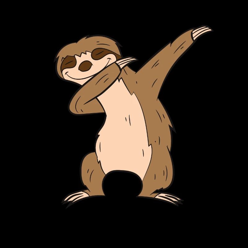 Dabbing Faultier Süßes Dabbendes Faultier