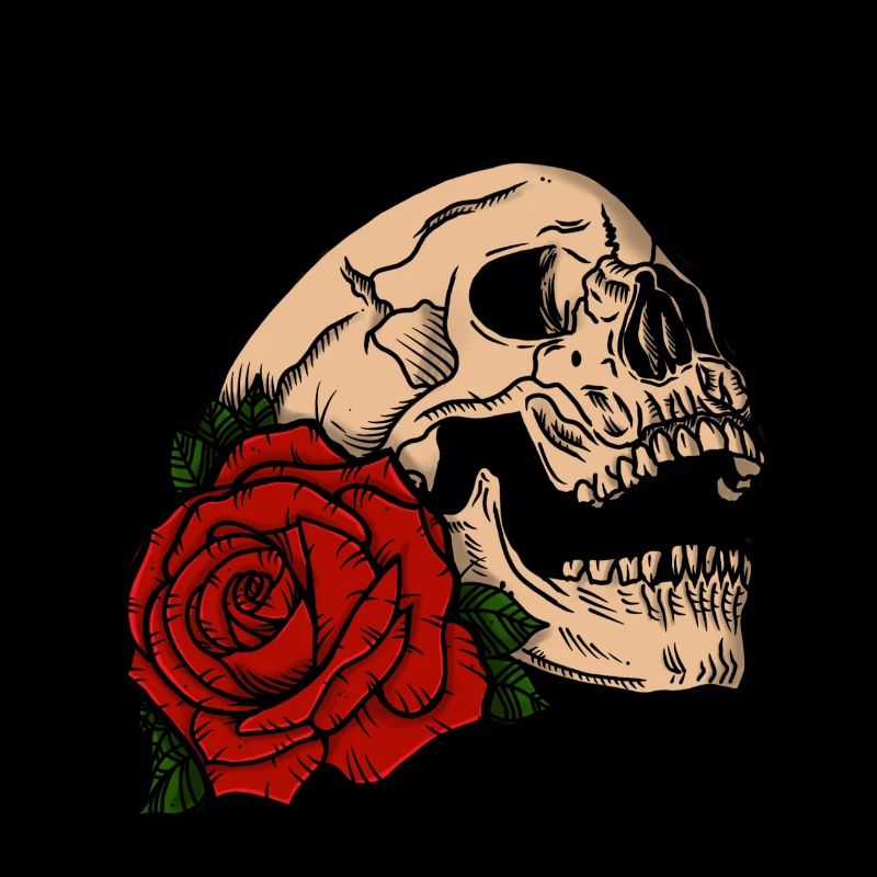 Skull and Rose