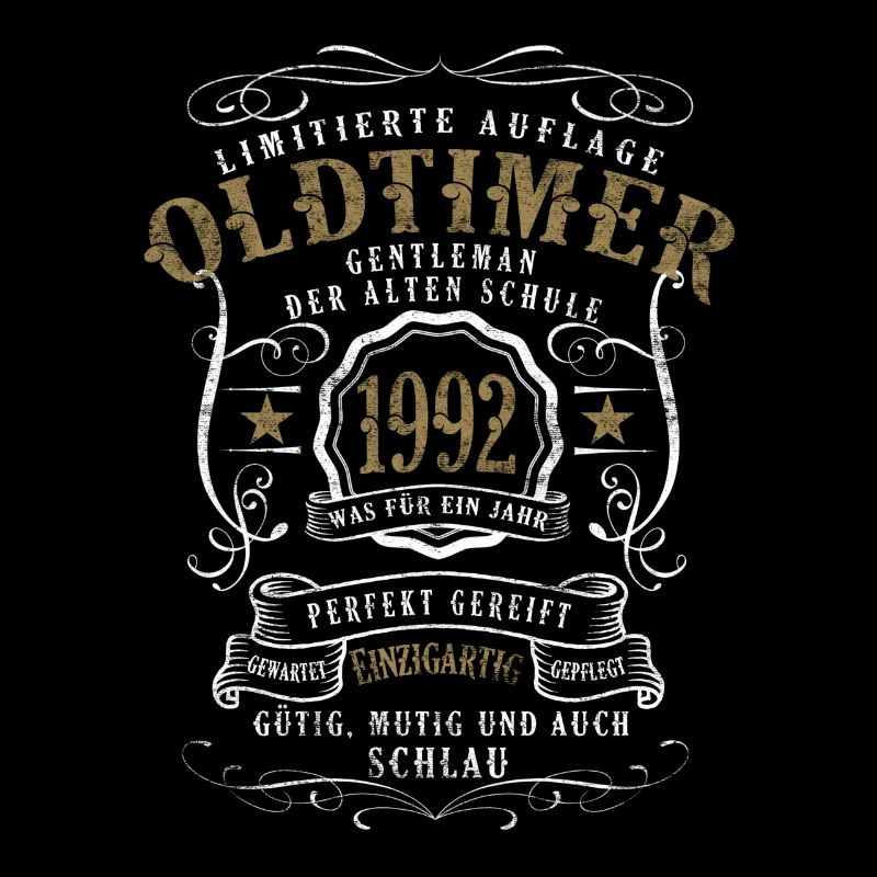 30 Birthday Oldtimer Gentleman Vintage 1992