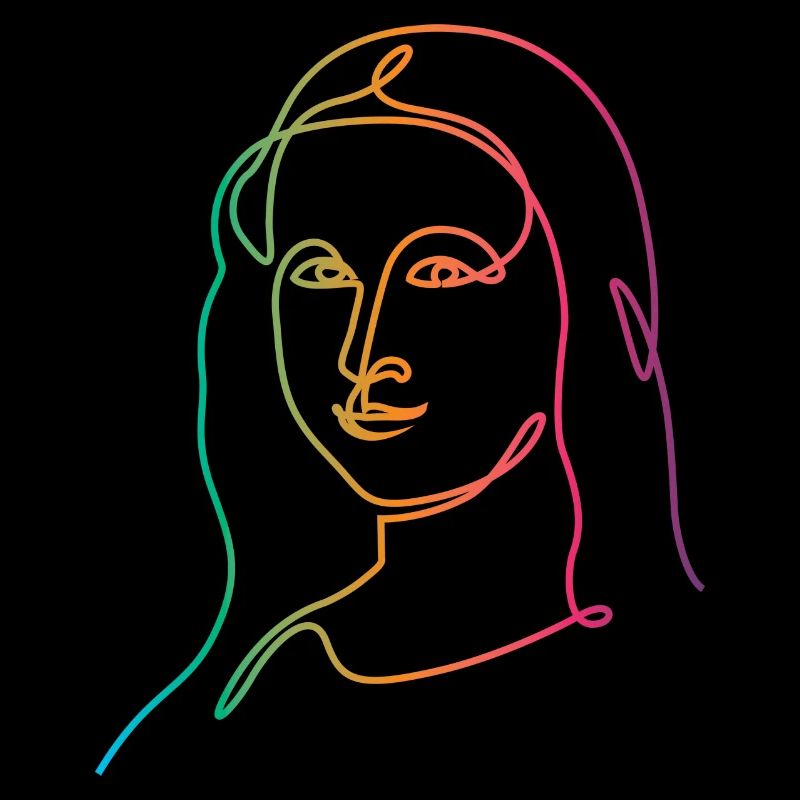 Leonardo es Mona Lisa in Farben