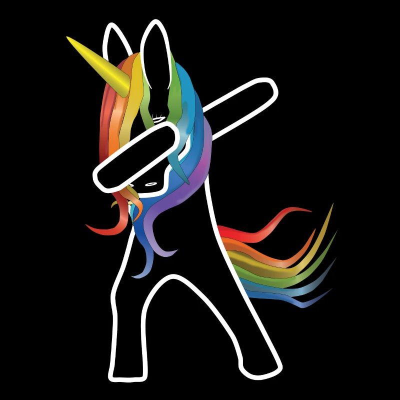 Licorne dabbing transparent