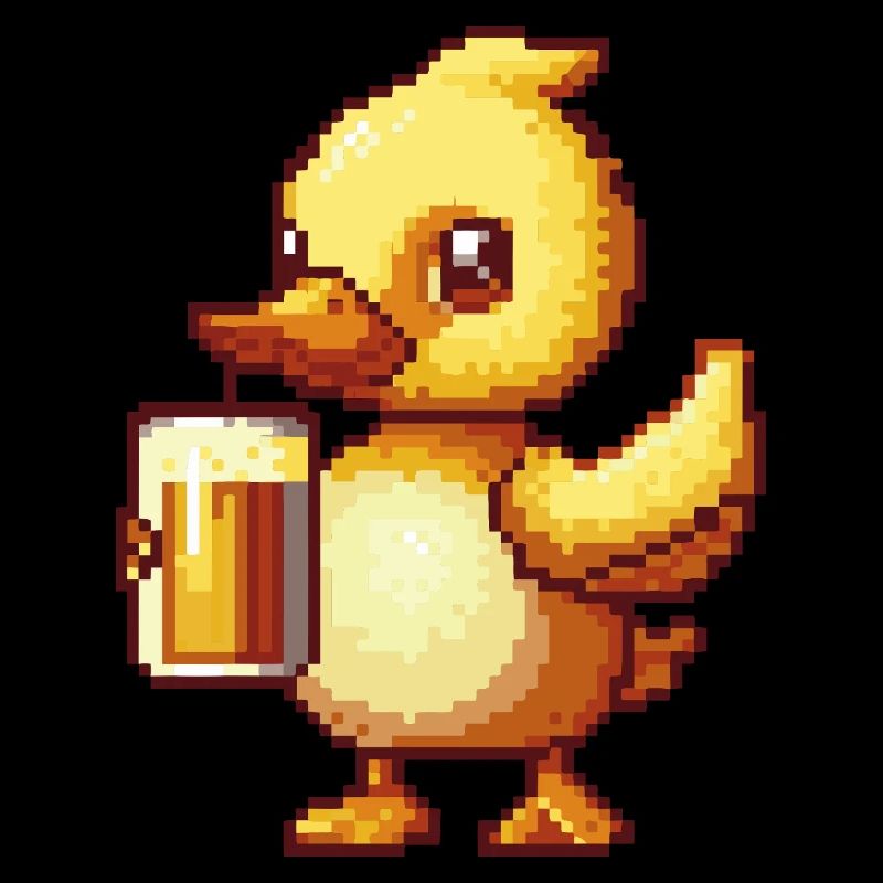Bière Duck Pixel