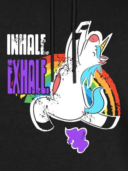 Inhale Exhale Unicorn Fart Rainbow Fart