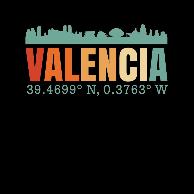 Valencia Spanien Skyline