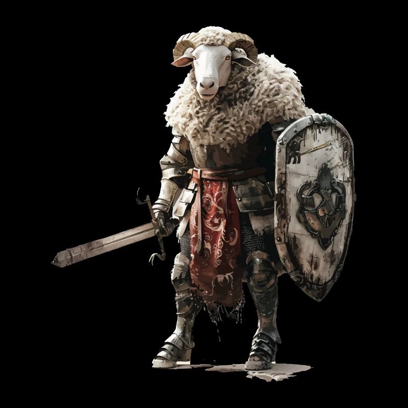 Schaf Ritter Mittelalter