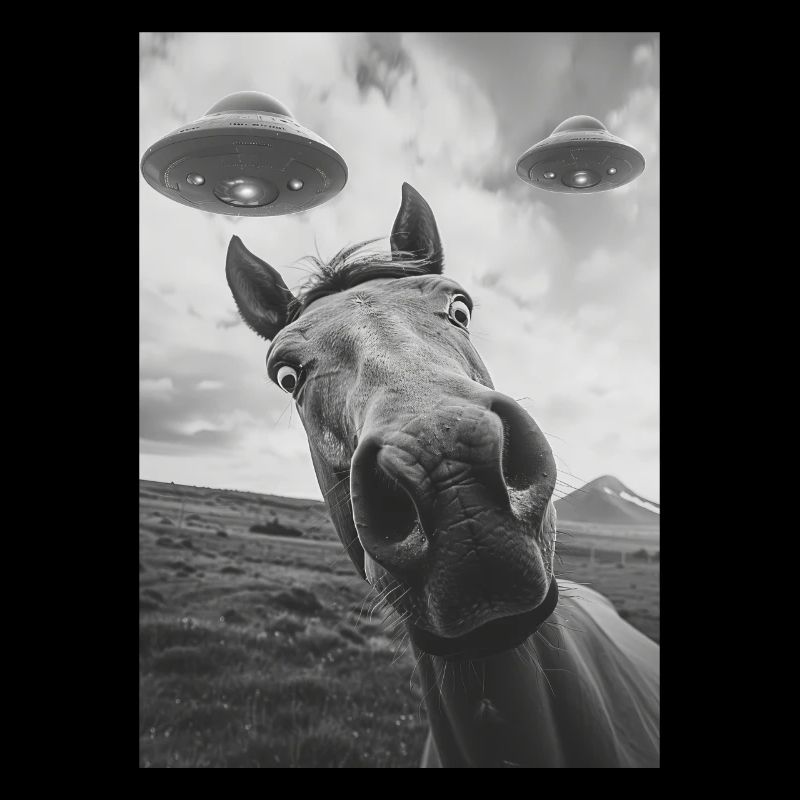 Ufo Selfie Pferd
