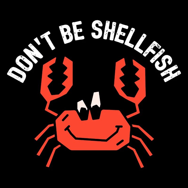 Crabe Ne soyez pas des mollusques et crustacés