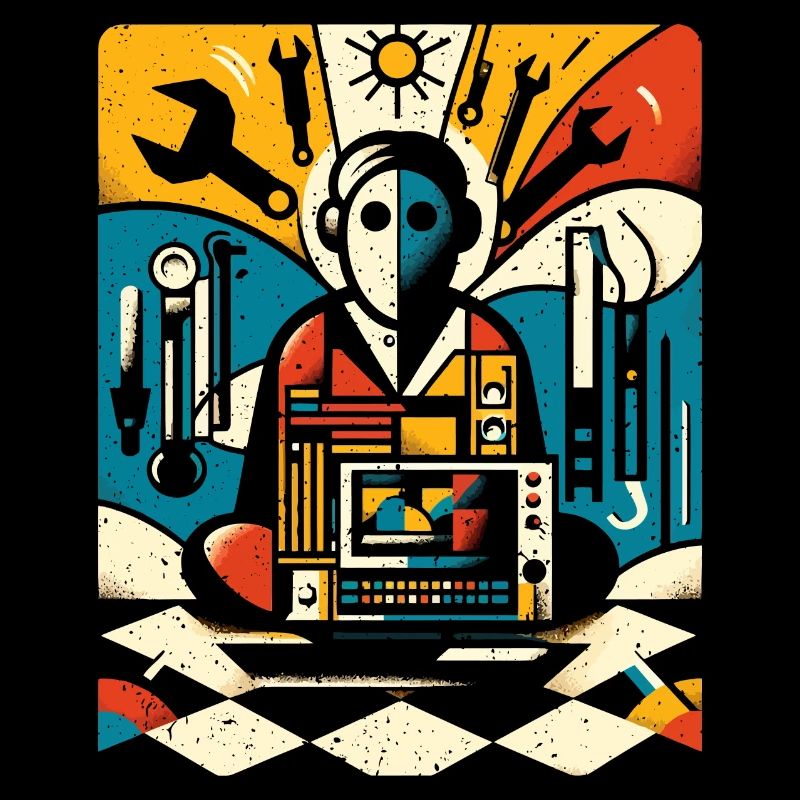 Cooles Techniker Kunst Geschenk