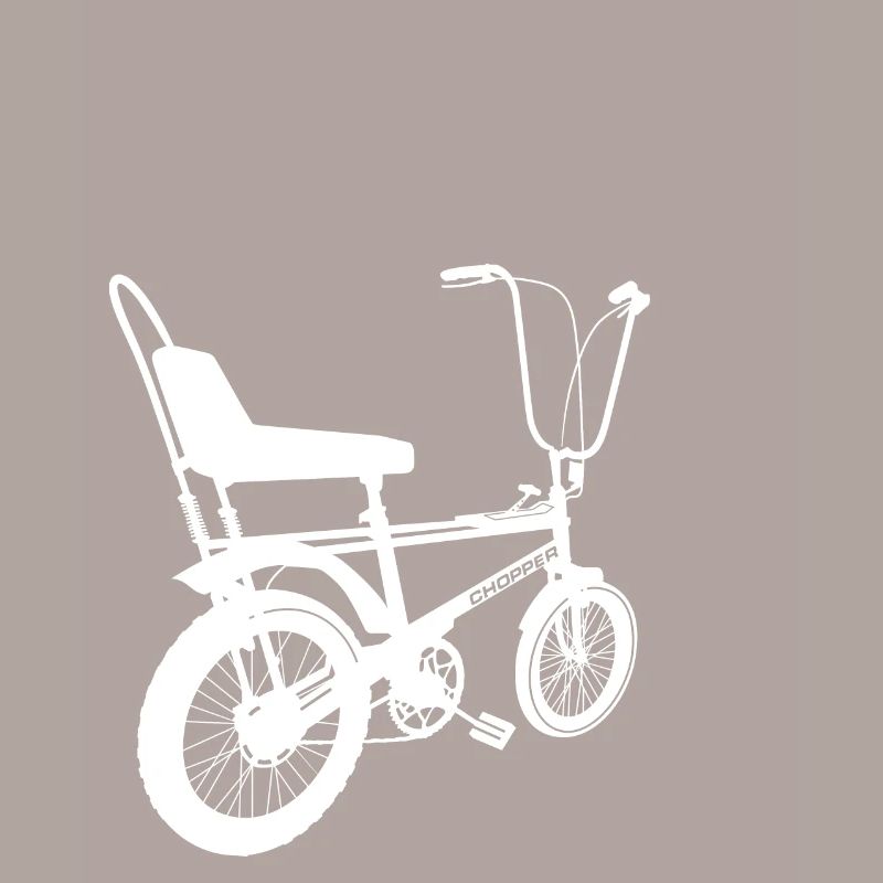 Conception de vélo Chopper rétro