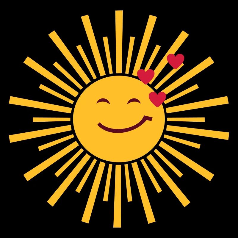 Sonne scheint Liebe