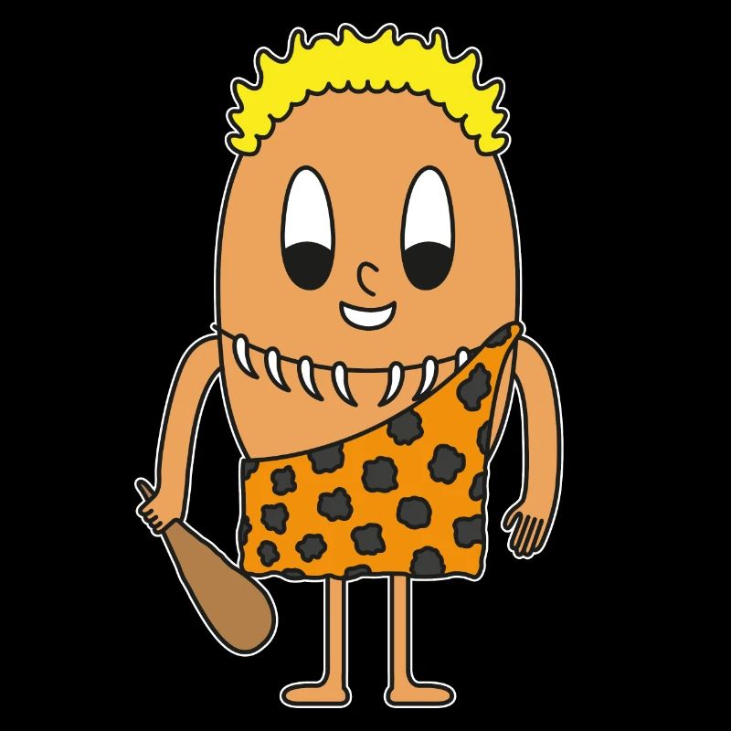 Stone age man egg