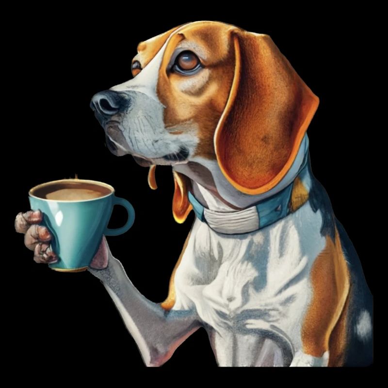 Hund und Kaffee