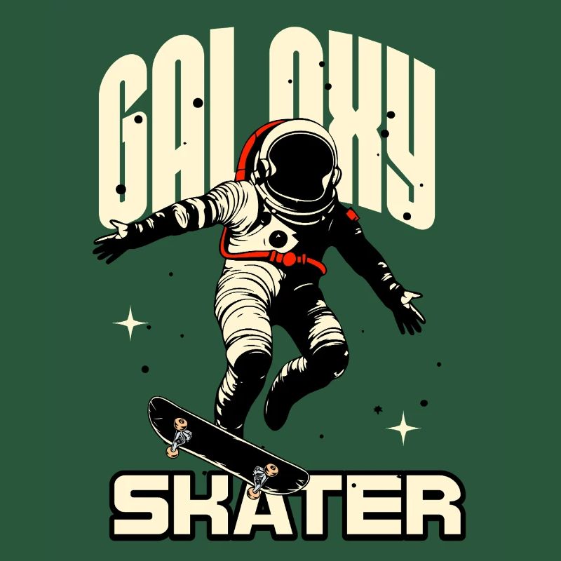 Patineur Galaxy dans l’espace