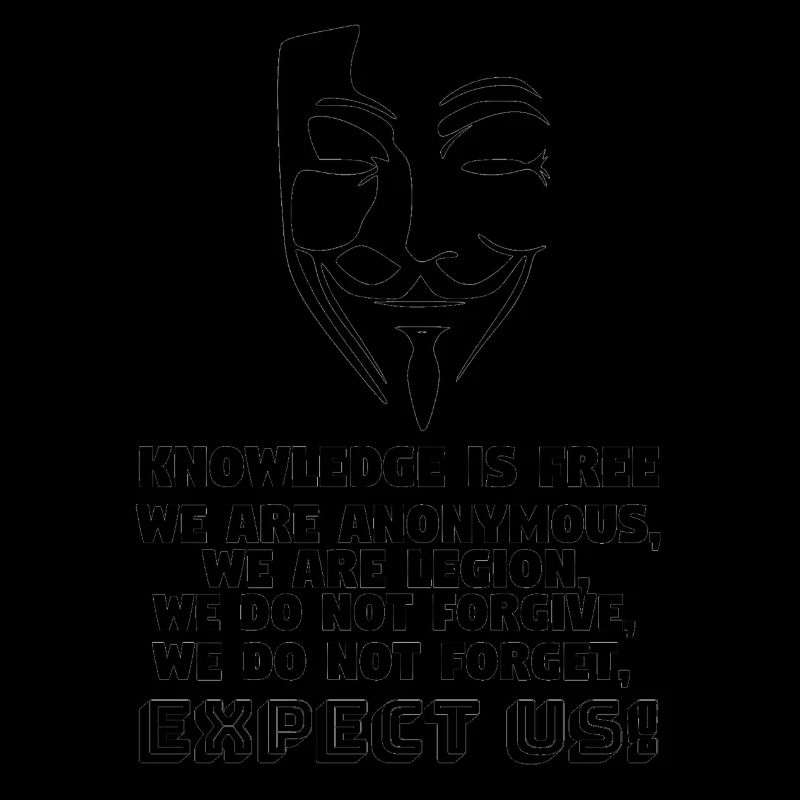 Anonymous Face & Slogan