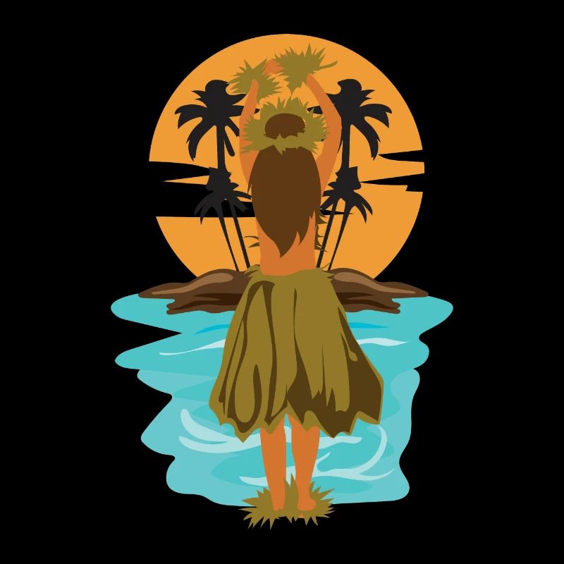 Hawaii Hula-Tanz Hula-Mädchen Geschenkidee