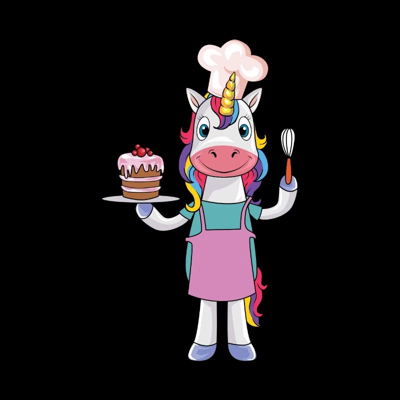 Funny cake baking cookin unicorn gift