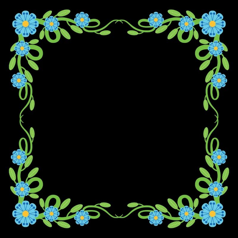 Blumen Kranz Rahmen