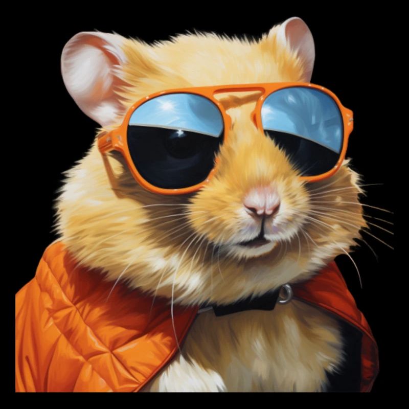 Hamster mit brille, flirt, lustiger hamster