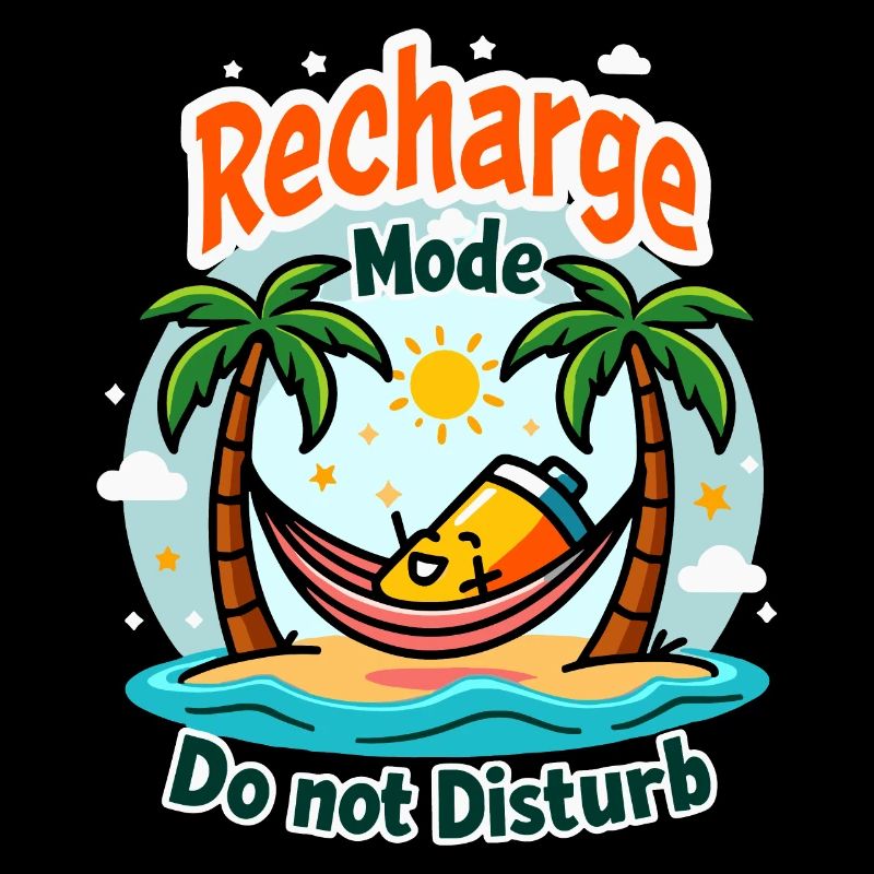 Lustiges "Recharge Mode - Do Not Disturb"-Design