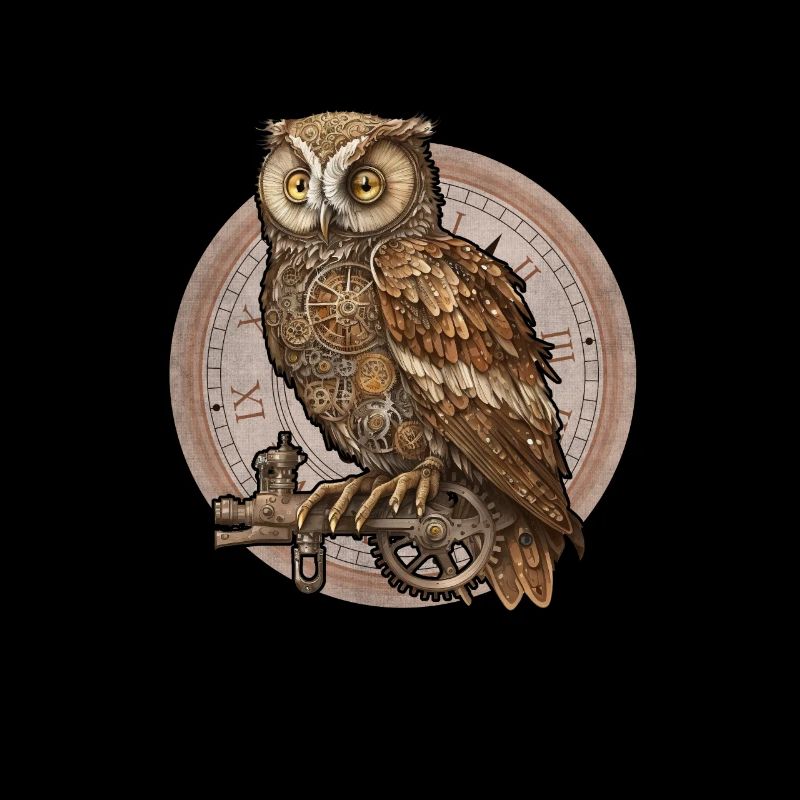Steampunk Owl Comic style