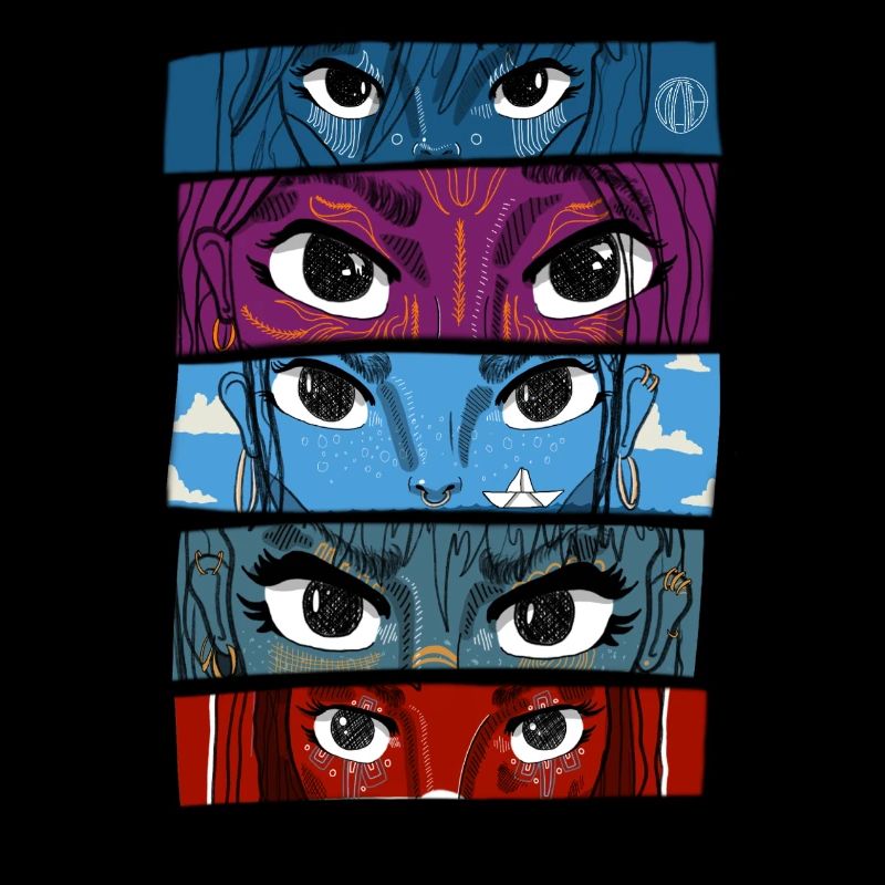 Collage d’yeux d’anime #3