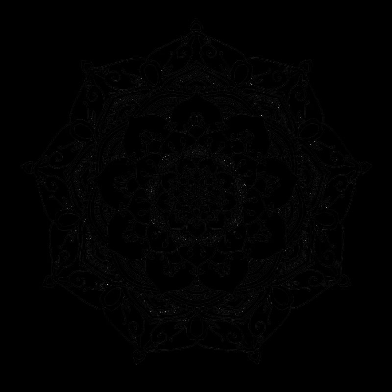 mandala blumenmuster handgezeichnet
