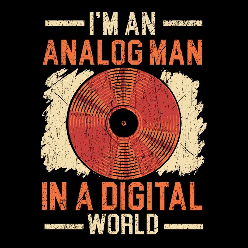 Ich bin ein analoger Mann in einer digitalen Welt Vinyl-Schallplatte