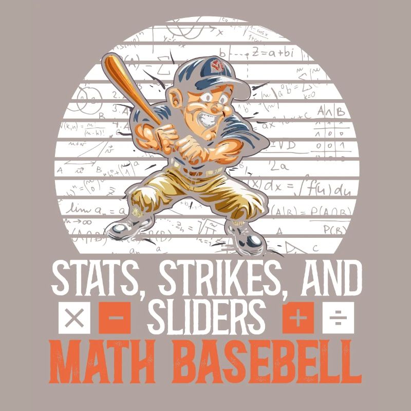 Baseball Math Lover Mathematician Baseball Player