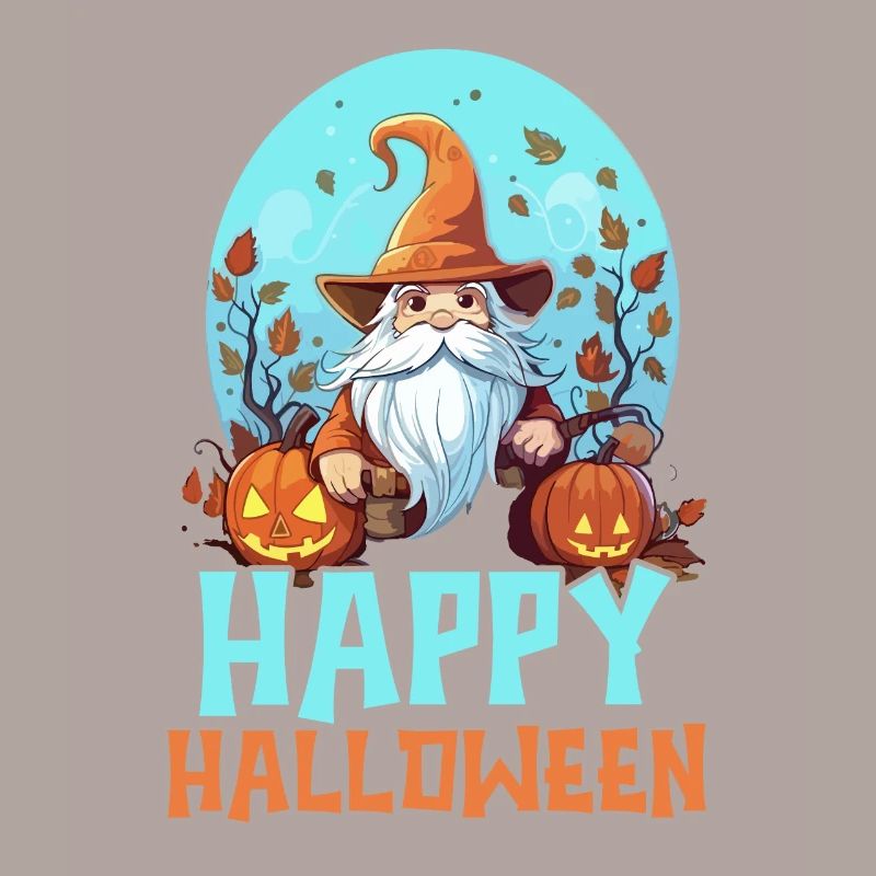 Gartenzwerg Halloween Süßes oder Saures Gärtner