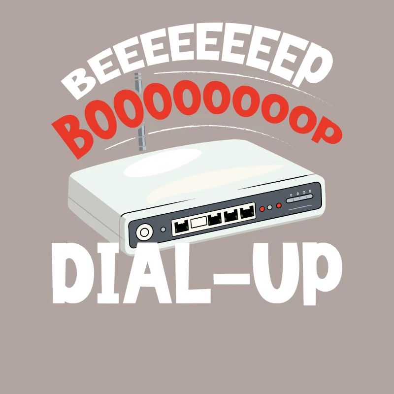 Dial Up Internet Connection 90's Computer Jokes