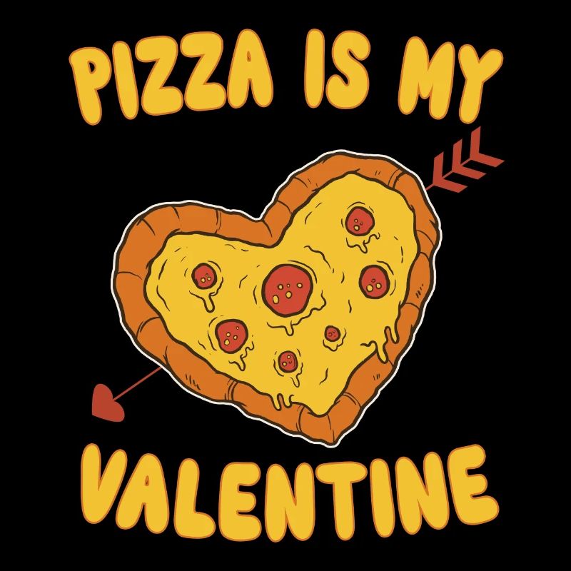 La pizza est ma pizza de la Saint-Valentin