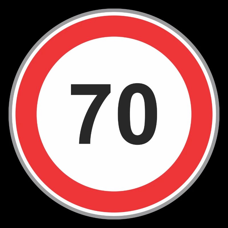 Verkehrsschild 70