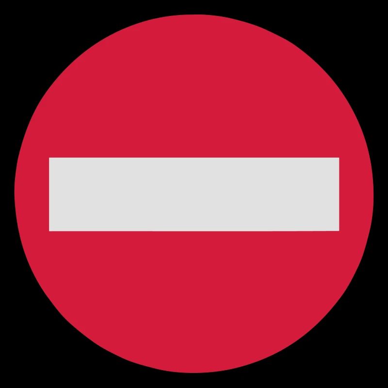 panneau sens interdit 0