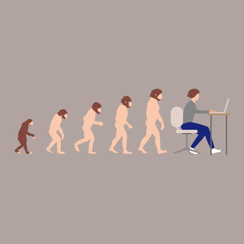 Evolution Entwickler Programmierer Lustiges Gift