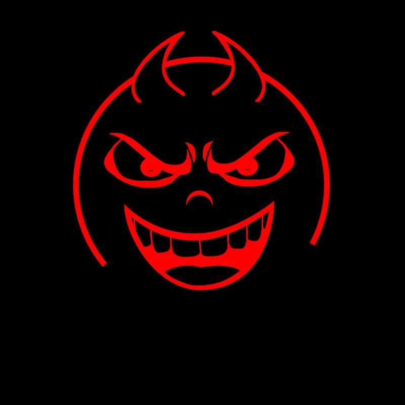 Evil Smile - Logo (rot)