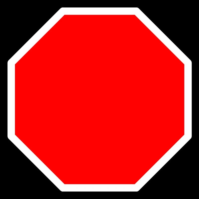 Stop sign template + YOUR TEXT