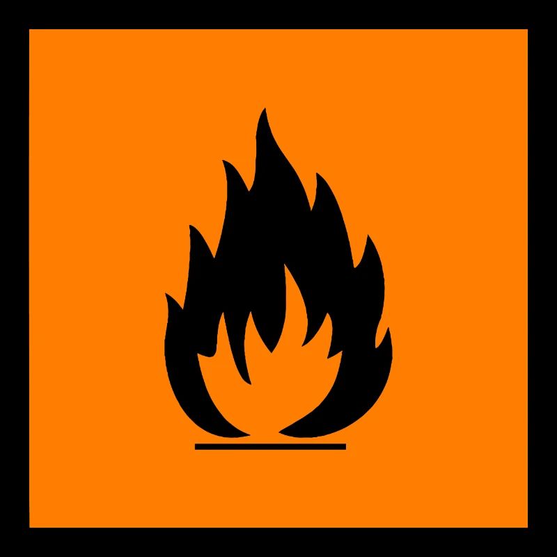 Avertissement de danger inflammable, danger inflammable