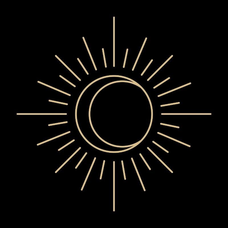Moon and sun
