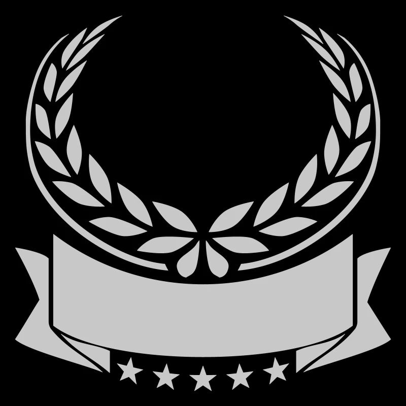 Lorbeerkranz Banner Sterne Leer