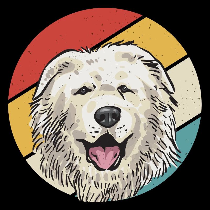 Great Pyrenees Dog Retro Vintage Pyrenees