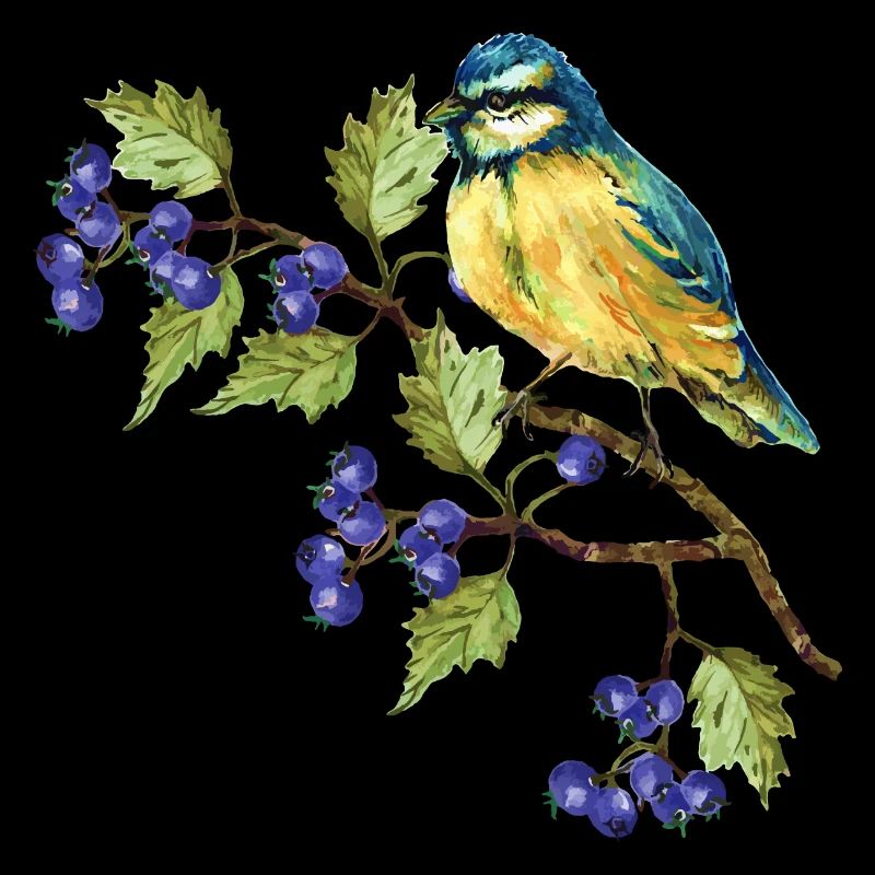 Bunter Vogel