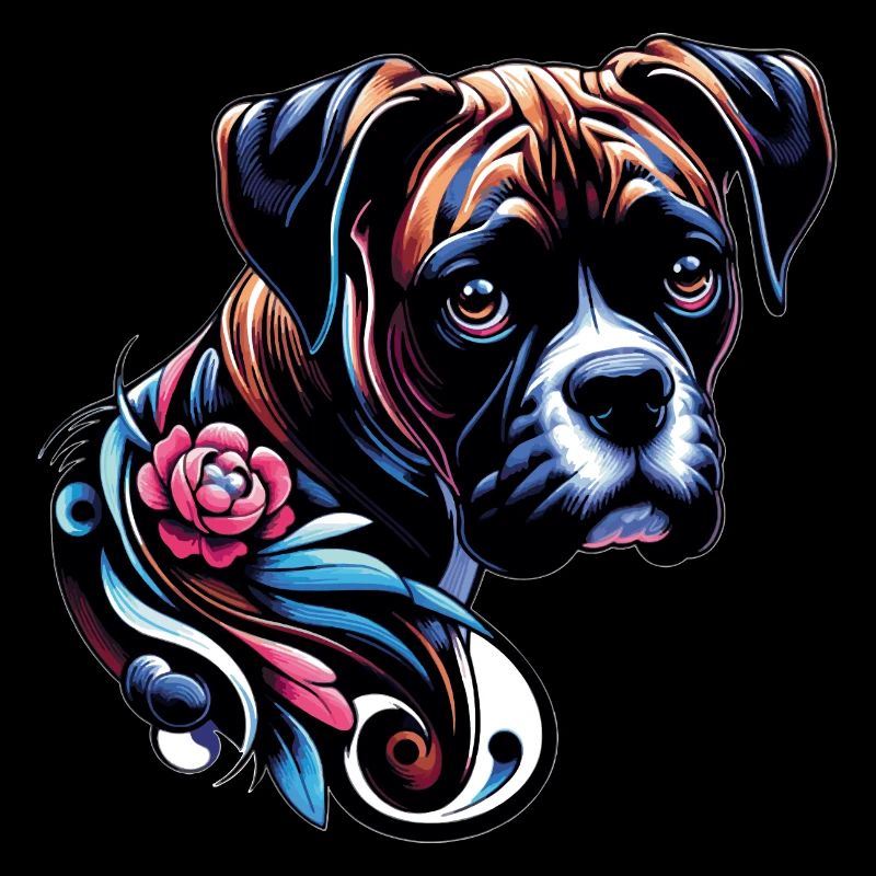 Boxer fleur